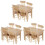 3Ensembles Petite Table Et Chaises Bois Clair Pour Décor 1