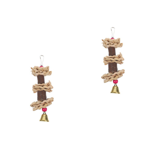 2Pièces Pour Oiseaux Coloré Pour Cage Divertissement