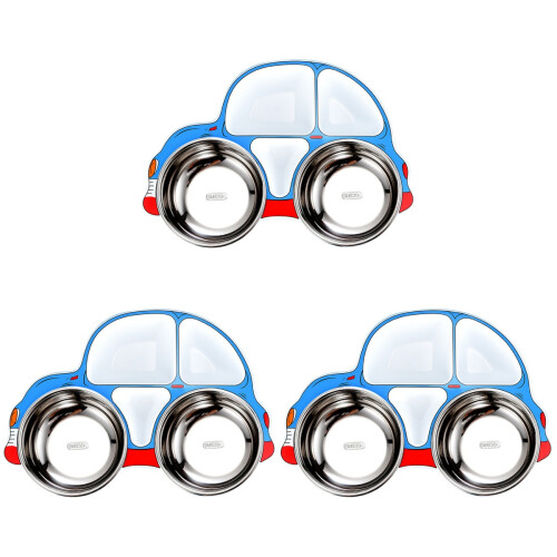 3Pièces Assiettes Complémentaires Enfants Motif Durable