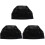 3Pièces Bonnets Mesh Perruque Pour Usage Domestique 1