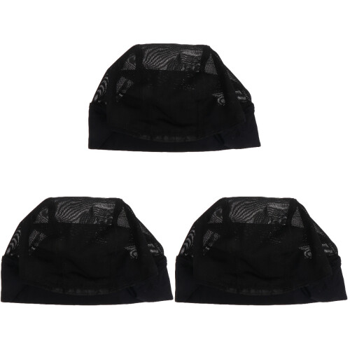 3Pièces Bonnets Mesh Perruque Pour Usage Domestique