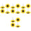 16Pièces Décor Clip Ventilation Diffuseur Tournesol 1