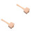 2Pièces Maillet Bois Lisse Khaki Pour Sculpture DIY 1
