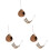 3Ensembles Hamster Résistante Bois Marron 1