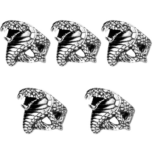 5Pièces Serpent En Stylée Mode Argent