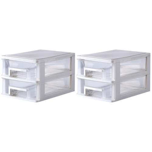 2Pièces Armoire De Rangement Tiroirs Pour Bureau