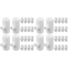 40Pièces Tee Poulet Plastique Résistant Pratique