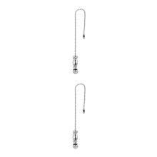 2Pièces Argentée Pour Ventilateur Plafond Décor Vintage Durable