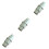 3Pièces Outil Conducteur Spindle Argenté Usage Professionnel 4