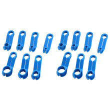 14Pièces Détacheur Ligne Carburant Auto Bleu Poignées Facile