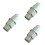 3Pièces Outil Conducteur Spindle Argenté Usage Professionnel 5