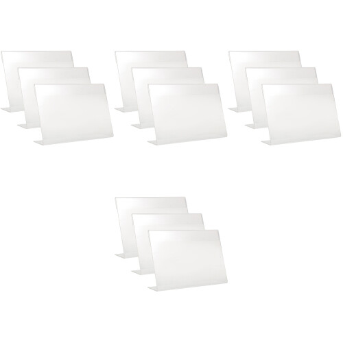 12Pièces Porte-Étiquette Transparent Usage Professionnel 1