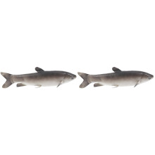 2Pièces Décoratif Artificiel Gris Réaliste Enfant