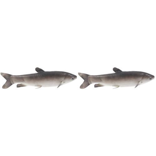2Pièces Décoratif Artificiel Gris Réaliste Enfant