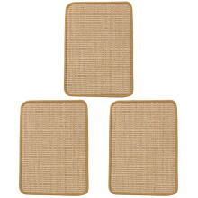 3Pièces Griffoir De Chat Lin Marron Clair Naturel