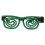 3Pièces Lunettes LED Vertes Fun Portables Pour Soirée 1