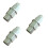 3Pièces Outil Conducteur Spindle Argenté Usage Professionnel 6