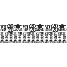 54Pièces Tags De Table Grad 2023 En Tissu Non Noir Pour Fête