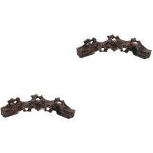 2Pièces Support Stylo Encre Bois Solide Café Pour