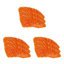 9Pièces Saumon Artificiel Orange Miniature Décor Photographie