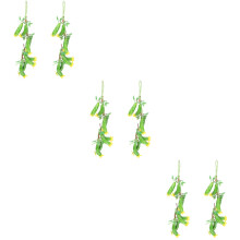 6Pièces Décor Suspendu Artificiel Vert Accessoires Photo