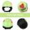 2Pièces Casque Vert Ajustable Résistant 4