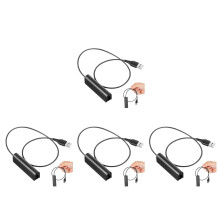 4Pièces Câble Adaptateur Plastique Rj9 USB Noir Idéal Télétravail