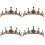 4Pièces Couronne Rouge Baroque Pour Accessoire Décor Festif 5