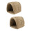 2Pièces Naturel Pour Animaux Jeu Marron Clair 7
