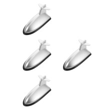 4Pièces Antenne Extérieure Plastique Argentée Style Avion