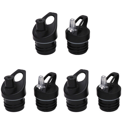 6Pièces Couvercle Nozzle Noir Pour Bouteille À Usage Durable