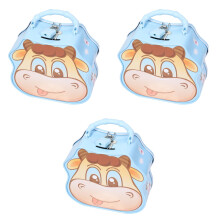 3Pièces Boîte À Monnaie En Tôle Vache Laitière Colorée Pour Enfants