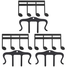 6Pièces Pinces Metal Noires Pour Ouvrir Pages Partitions Et Livres