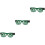 3Pièces Lunettes LED Vertes Fun Portables Pour Soirée 5