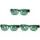 3Pièces Lunettes LED Vertes Fun Portables Pour Soirée 2