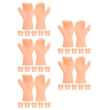 30Paires Mini Mains Plastique Beige Accessoires Réalistes Pour Poupées