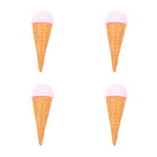 4Pièces Accessoire Glace Rose Simulée Décoration Durable Et Décor