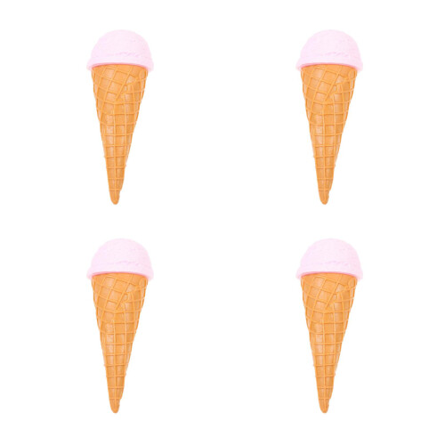 4Pièces Accessoire Glace Rose Simulée Décoration Durable Et Décor