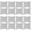 16Pièces Supports Montre Tissu Gris Pour Exposition 4
