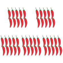 50Pièces Miniatures Rouges Pour Décor