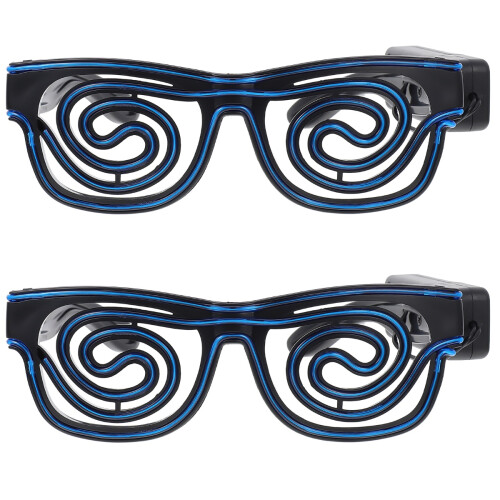 2Pièces Lunettes LED Pour Soirée Danse