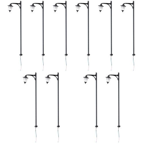 10Pièces Mini Lampadaires Stables Pour Décor Jardin 1
