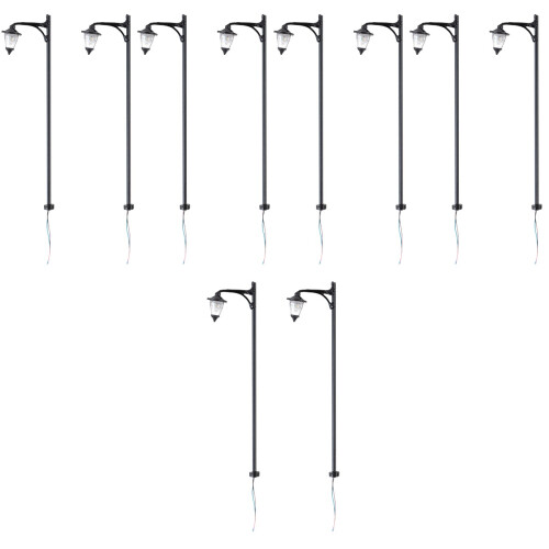 10Pièces Mini Lampadaires Stables Pour Décor Jardin 2