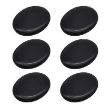 7pcs Natural Volcanic Spa Stones for Massage, Flat Sided Power Stones Set