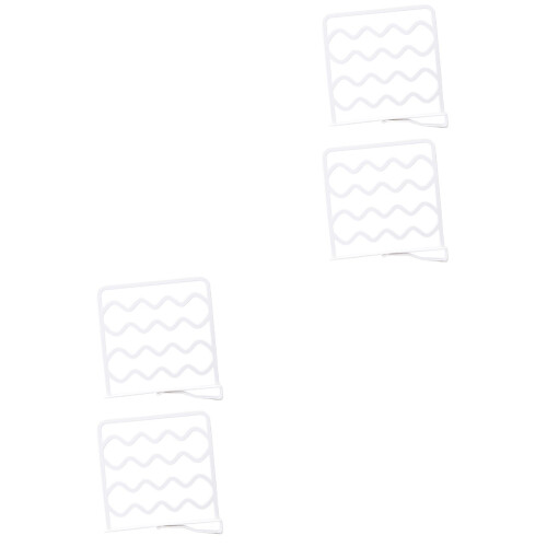4Pièces Diviseurs Blancs Ajustables Pour Rangement Simple 1