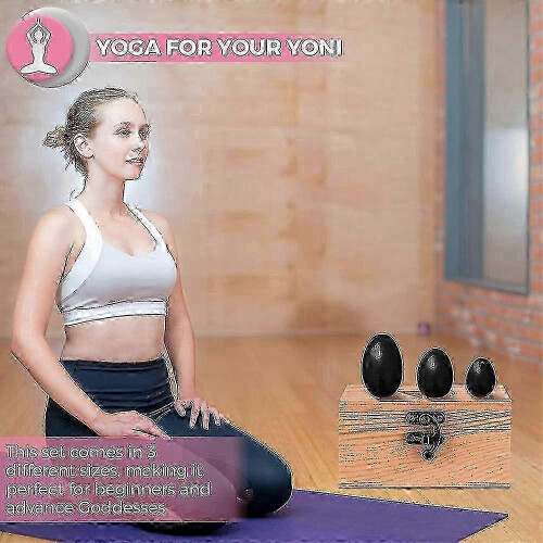 (black) Muscle Training Eggs for Pelvic Floor Muscles Exercise Jade Collection 2