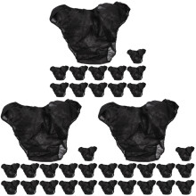 36Pièces Sous-Vêtements Jetables Femme Noir Couture Confortables