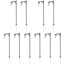 10Pièces Mini Lampadaires Stables Pour Décor Jardin