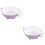 2Pièces Bol 2-En-1 Cuisine Violet Facile À Utiliser 5