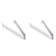 2Pièces Pinces Acier Inoxydable Argentées, Pour Glace Bar Maison